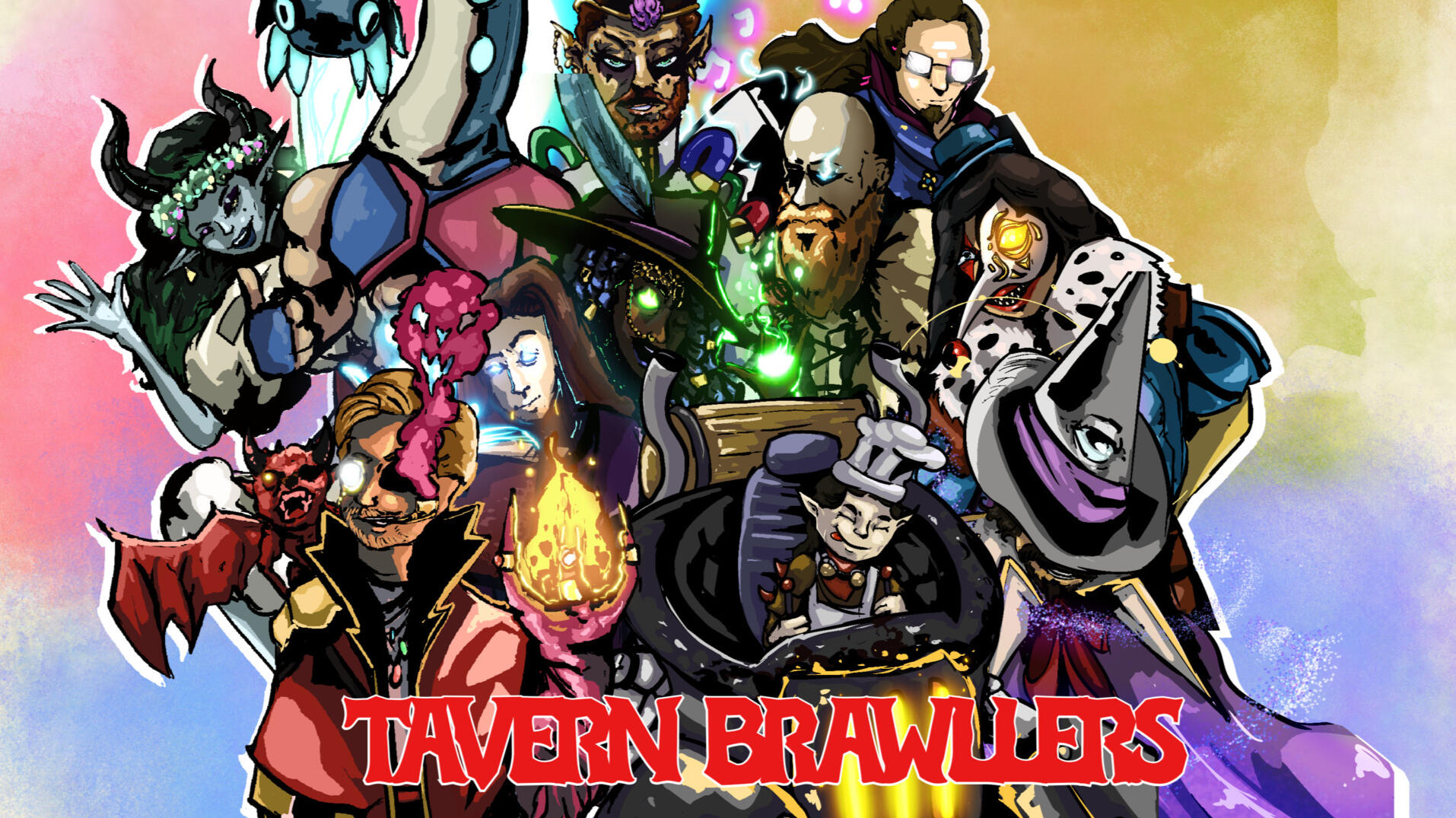 Tavern Brawllers (personal project: digital and pixel art)